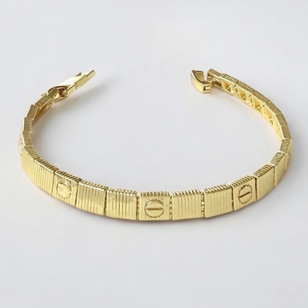Love Series Inspired Bracelet | 14k Gold Tone | Luxury Style | Luxury Jewelry - Picture 5 of 11